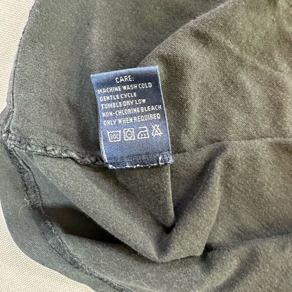 Ralph Lauren Sport Shirt Womens Large Black V Neck Short Sleeve Cotton Ladies - Picture 4 of 5